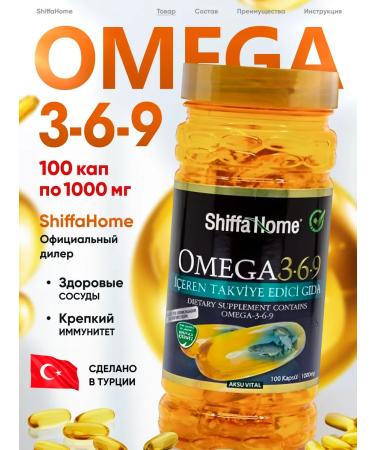 Shiffa home Omega 369 T rkiye 1000mg 100kap Halyal