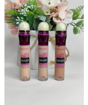 Set of Concealer with sponge Anti Age Eraser 3 pcs