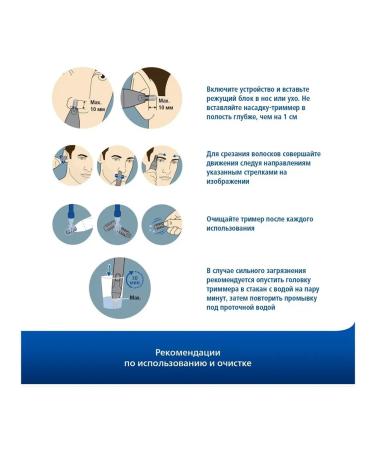 Philips Trimmer for the nose and ears NT3650 16+eyebrow nozzles - Buy Online on GoSupps.com