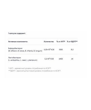 Siberian immunity Probiotic complex Elbifid 15 capsules - Buy Online on GoSupps.com