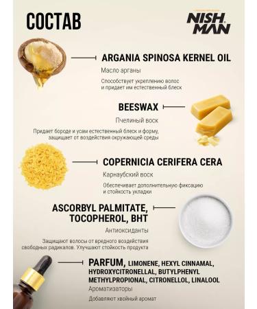 NISHMAN Wax for a beard and mustache - Buy Online on GoSupps.com