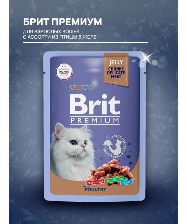 Brit Wet feed Premium for cats assorted bird 85 g 8 pcs - Buy Online on GoSupps.com