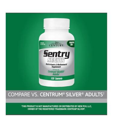 21st Century Sentry Senior 50+ 125 Tablets (vitamins for people 50+ years old) - Buy Online on GoSupps.com