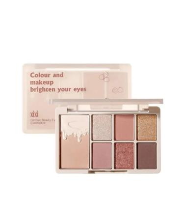 XIXI Nude palette of matte shadows tone 02