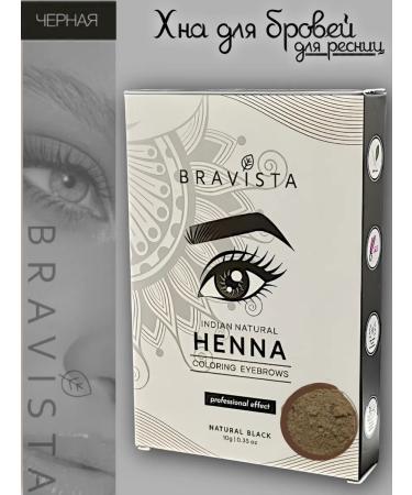 Bravista Henna for eyebrows and eyelashes naturally - black