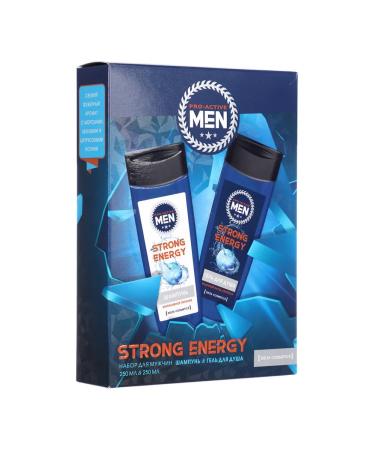 Delta PARFUM Set of men's Strong Energy Gel + Shampoo 2 U - Buy Online on GoSupps.com