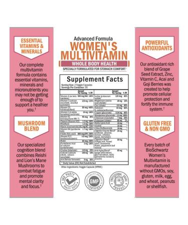 Womens Multivitamin 60 Caps (vitamins complex for women) - Buy Online on GoSupps.com