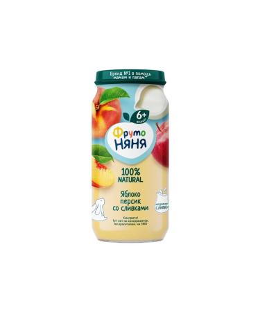 Frutonyanya Mashed potatoes peach and cream 3 pcs 250 g - Buy Online on GoSupps.com