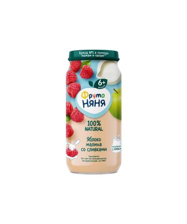Frutonyanya Puree children's apple raspberry with cream 3pcs 250g - Buy Online on GoSupps.com