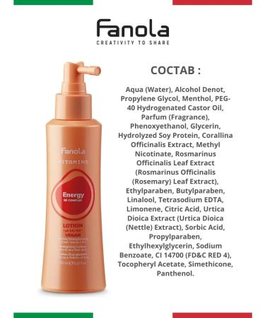 Fanola Energy Lotion against hair loss 150ml - Buy Online on GoSupps.com