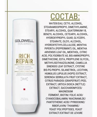 Goldwell Dual Rich Repair Shampoo for dry hair 250ml - Buy Online on GoSupps.com