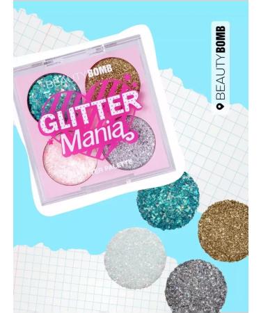 Beauty Bomb Glitter Mania glitter palette tone 01 3g - Buy Online on GoSupps.com