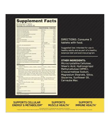 Optimum Nutrition Opti Men 240 Tablets (vitamin-mineral complex) - Buy Online on GoSupps.com