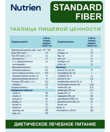 Nutrien Nutrica Fayber Standard with dietary fiber 200 ml - Buy Online on GoSupps.com
