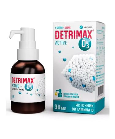 Detrimax Vitamin D3 drops for health and immunity dietary - Buy Online on GoSupps.com