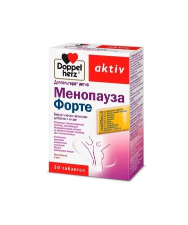 Doppelherz Menopause asset Forte 30 pcs. Tablets weighing 1520 mg - Buy Online on GoSupps.com