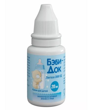 Baby dock lactase drops inside from colic 2000 units 20 ml - Buy Online on GoSupps.com