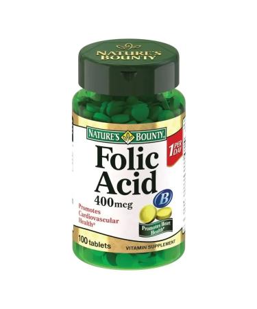 Nature's Bounty Niceche Bounty Folic acid 400 g 100 tablets