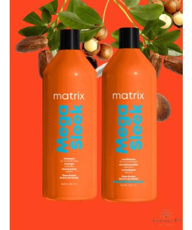 MATRIX Set of shampoo and air conditioning for MEGA SLEEK 1000 ml - Buy Online on GoSupps.com