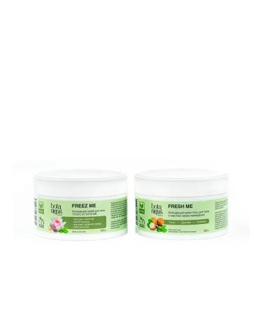 BOTANIQUS beauty Set of cooling cream and body scrub