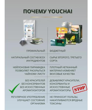 YOUCHAI Antistress tea in pyramids 16 pcs - Buy Online on GoSupps.com