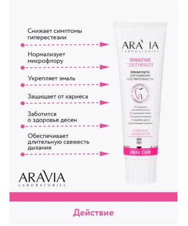 ARAVIA Laboratories Toothpaste to reduce sensitivity - Buy Online on GoSupps.com