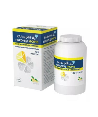 CalciumChalk Calcium-D3 Nicomed Forte Lemon Chewing tablets 120 pcs