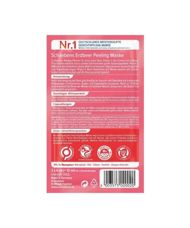 Schaebens Facial mask for face strawberries 2x6 ml 2 pcs - Buy Online on GoSupps.com