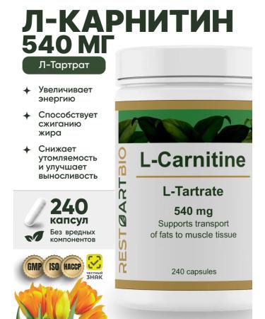 RESTARTBIO L carnitin Sports fat 240 capsules