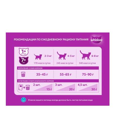 WHISKAS Feed dry appetizing lunch for cats of beef 1.3 kg 4 pcs - Buy Online on GoSupps.com