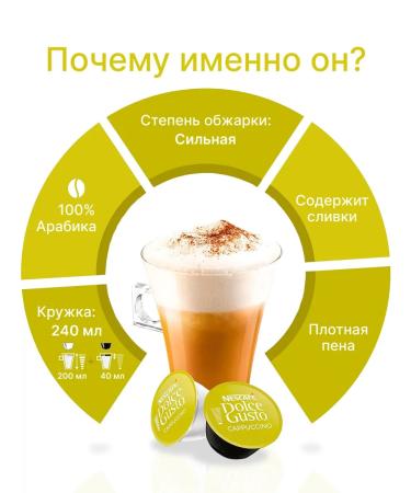 Nescafe Dolce Gusto Capsules for coffee machine Cappucino - Buy Online on GoSupps.com