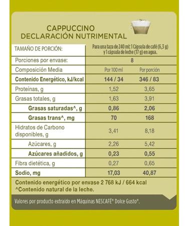 Nescafe Dolce Gusto Capsules for coffee machine Cappucino - Buy Online on GoSupps.com