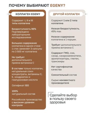 EGENY Natural drinking collagen Pro with a neutral taste 15 pcs - Buy Online on GoSupps.com