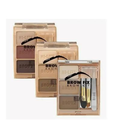 Milani Cosmetics Milani Brow Fix Brow Kit eyebrow shadows tone 01 - Buy Online on GoSupps.com