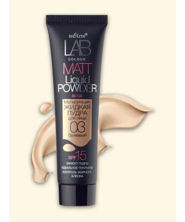 BELITA Matting liquid powder for the face tone 03 beige