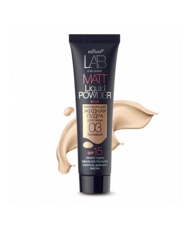 BELITA Matting liquid powder for the face tone 03 beige - Buy Online on GoSupps.com