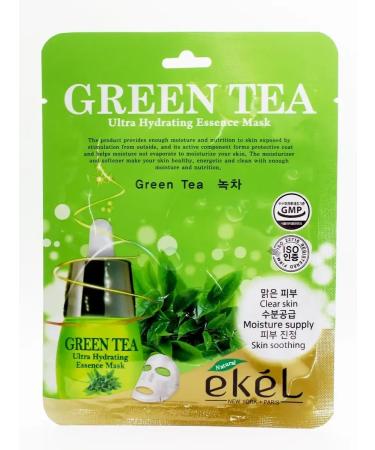EKEL Fabric mask with green tea 3 pcs - Buy Online on GoSupps.com