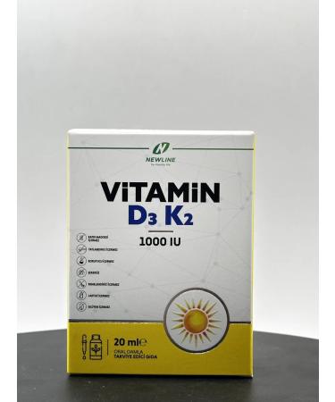 AdamStore D3K2 Vitamin NewLine 20ML 1000IU