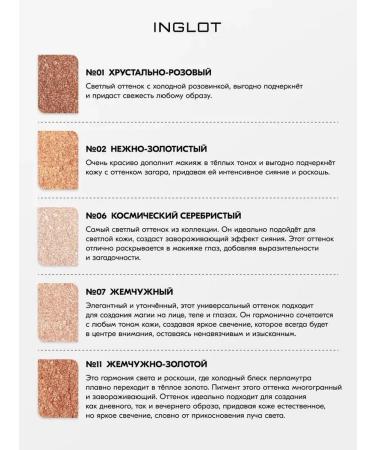 INGLOT Intensive scattered highlighter 06 Sparkling Dust - Buy Online on GoSupps.com