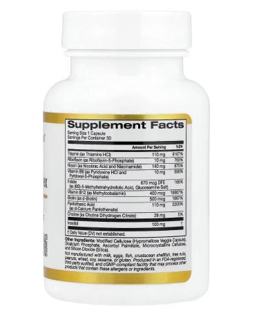 California Gold Nutrition B Complex iherb - Buy Online on GoSupps.com