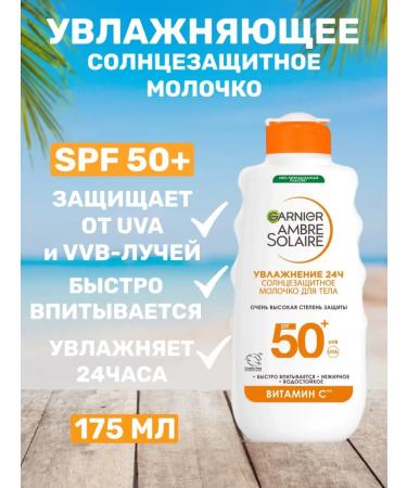 Garnier Sunny milk SPF 50+ waterproof