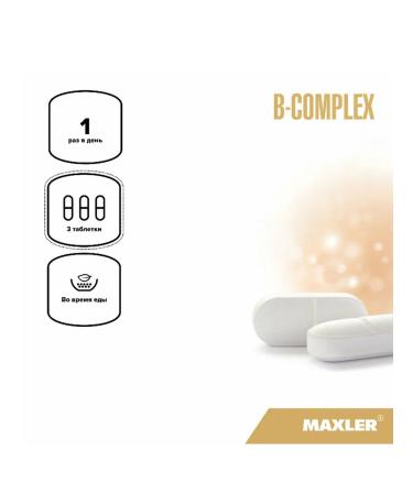 maxler B vitamins for the nervous system B Complex 180 table - Buy Online on GoSupps.com