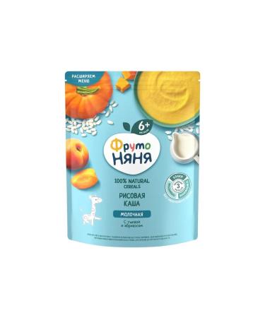 Frutonyanya Rice porridge with pumpkin and apricot milk 200g 3pcs - Buy Online on GoSupps.com