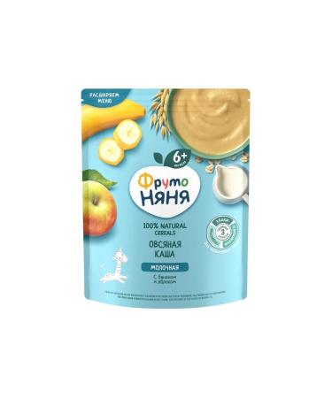 Frutonyanya Oatmeal porridge with banana and apple milky 200g 3pcs - Buy Online on GoSupps.com