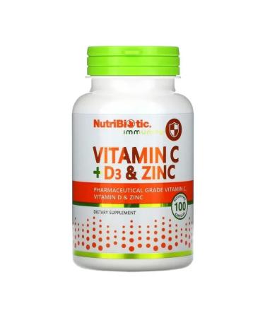 NutriBiotic Vitamin C + D3 + zinc