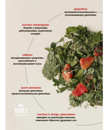 Taiga Territory Strawberry herbal tea 50 g - Buy Online on GoSupps.com