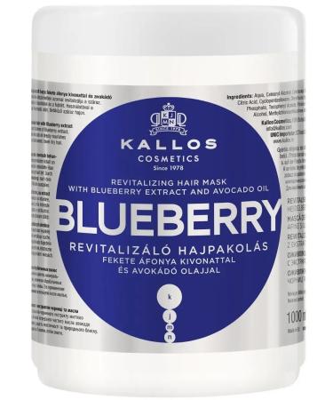 Kallos Cosmetics Blueberry mask reviving for damaged hair 1l - Buy Online on GoSupps.com