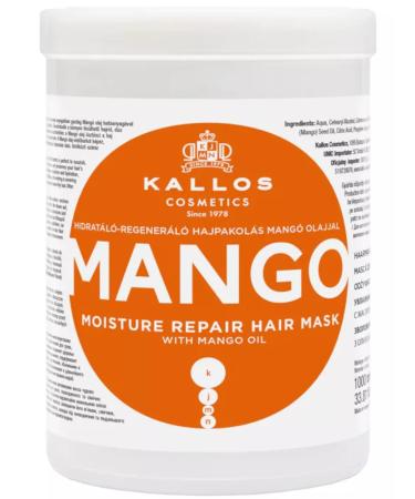 Kallos Cosmetics Moisturizing mask with mangoes for dry damaged Voloc 1l