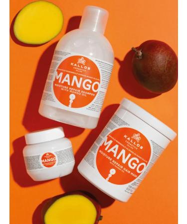 Kallos Cosmetics Moisturizing mask with mangoes for dry damaged Voloc 1l - Buy Online on GoSupps.com