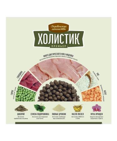 Country delicacies Dry feed for dogs of small breeds. Turkey -ris 3kg - Buy Online on GoSupps.com